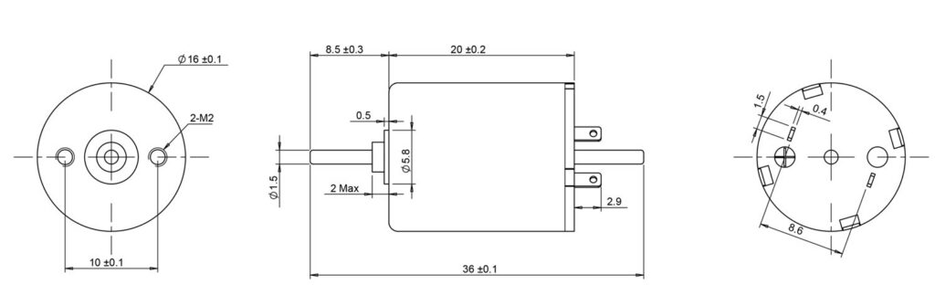 13mm coreless motor 1620