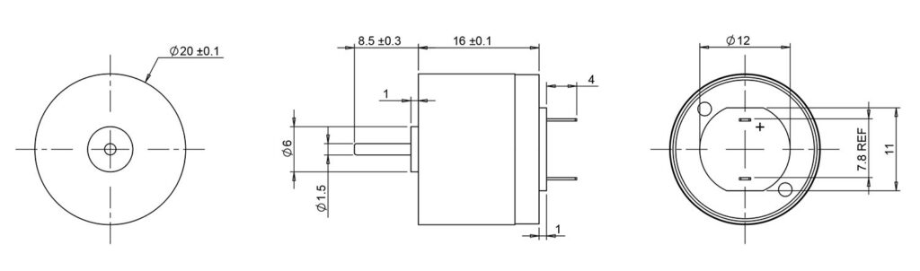 2016 coreless motor drawing