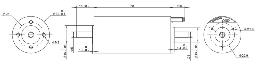 brusheless coreless motor